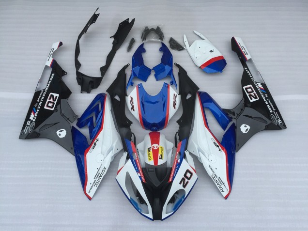 Alien Azul & Blanco 09-14 S1000RR Carenado