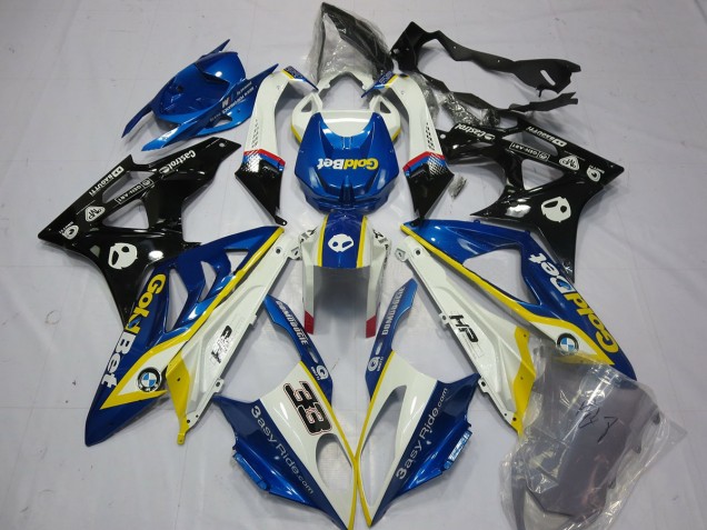 Alienígena Azul & Blanco 09-14 S1000RR Carenado