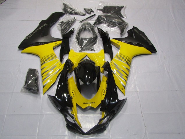 Amarillo Negro Mate 11-24 GSXR 600-750 Carenado