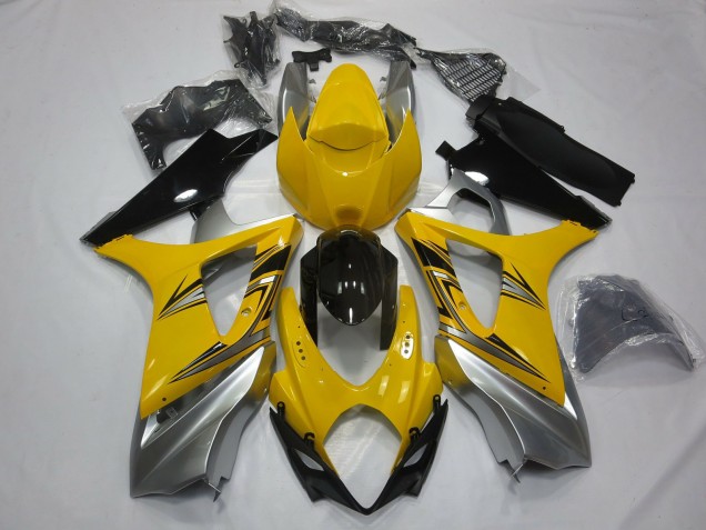 Amarillo Plata 07-08 GSXR 1000 Carenado