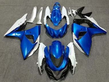 Azul Blanco & Plata 09-16 GSXR 1000 Carenado