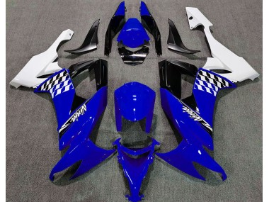 Azul Brillante & Blanco 08-10 ZX10R Carenado