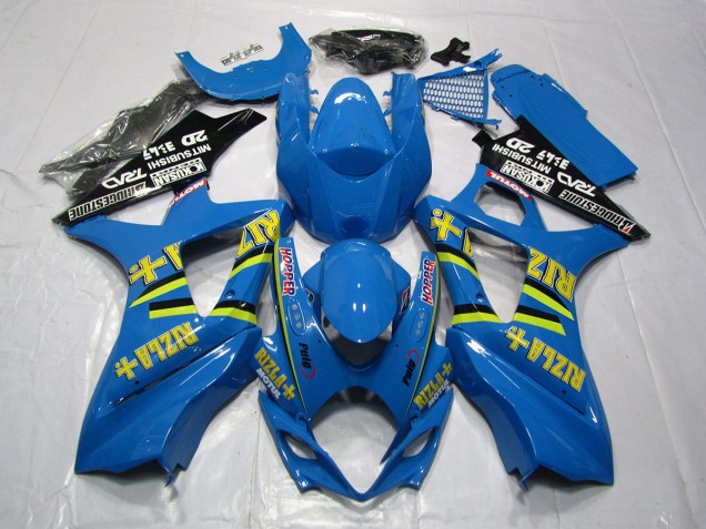 Azul Brillante Rizla 07-08 GSXR 1000 Carenado