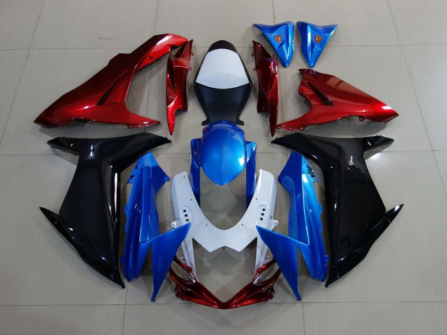 Azul / Negro / Rojo 11-24 GSXR 600-750 Carenado