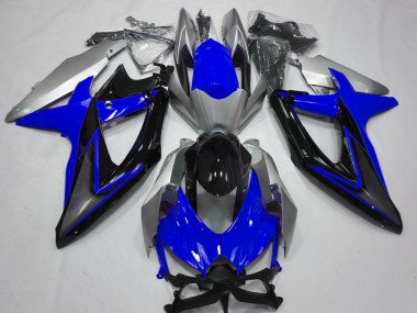 Azul & Plata 08-10 GSXR 600-750 Carenado