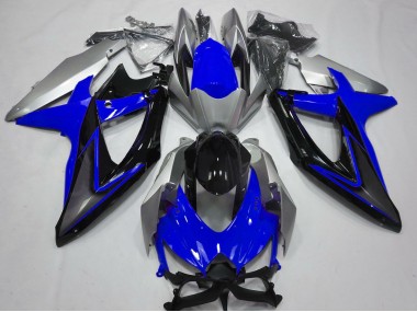 Azul & Plata 08-10 GSXR 600-750 Carenado