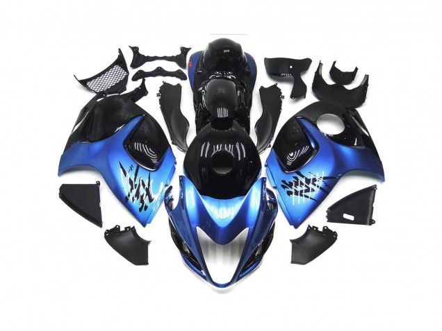 Azul Profundo Con Negro Personalizado 08-20 GSXR 1300 Carenado