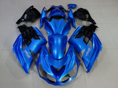 Azul Vibrante & Negro Brillante 12-21 ZX14R Carenado