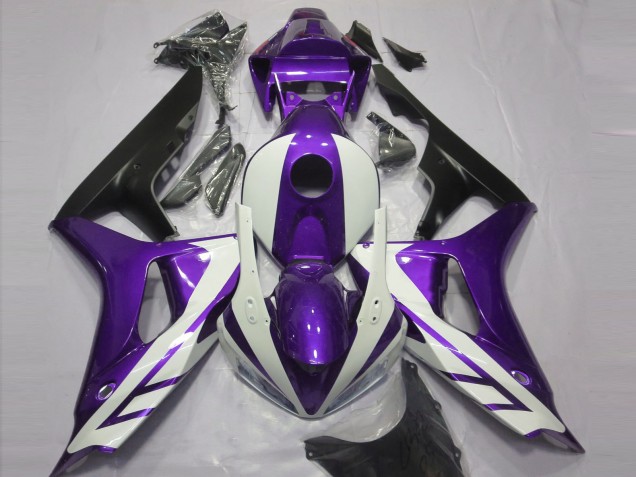 Blanco Brillante & Morado 06-07 CBR1000RR Carenado