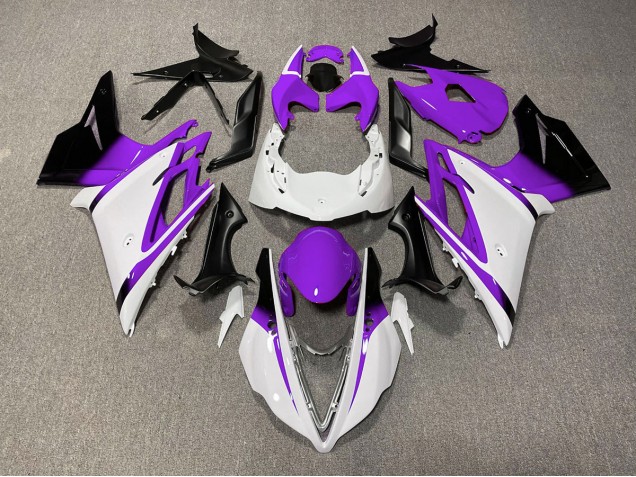 Blanco Brillante & Morado 13-16 Daytona 675 Carenado