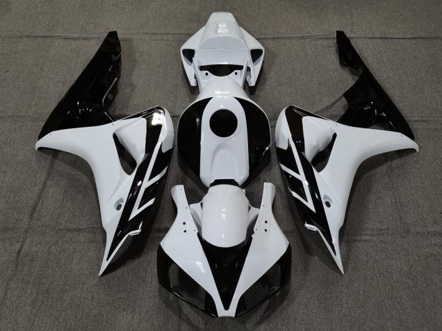 Blanco Brillante & Negro 06-07 CBR1000RR Carenado