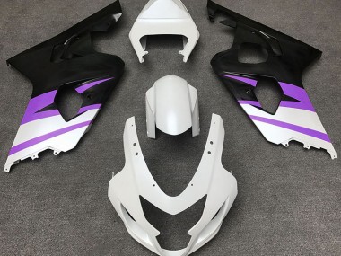 Blanco Mate & Morado 04-05 GSXR 600-750 Carenado