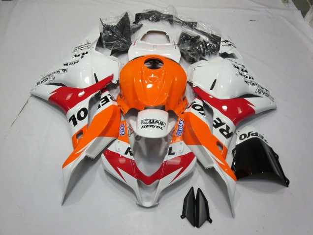 Blanco Naranja Repsol 09-12 CBR600RR Carenado