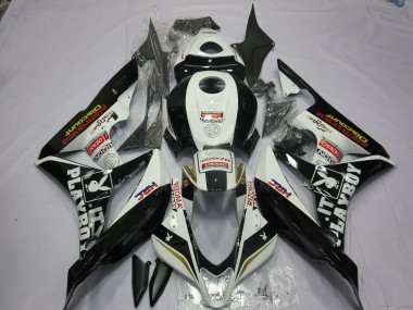 Blanco & Negro Playboy 07-08 CBR600RR Carenado