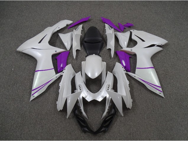 Blanco Perla & Morado 11-24 GSXR 600-750 Carenado