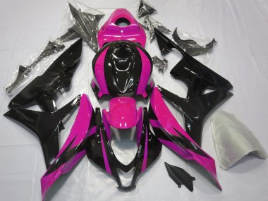 Diseño Rosa & Negro OEM 07-08 CBR600RR Carenado