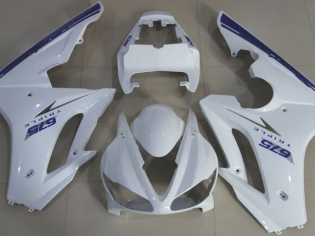 Estilo Azul Blanco OEM 09-12 Daytona 675 Carenado