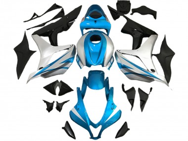 Estilo Azul Claro & Plateado OEM 07-08 CBR600RR Carenado