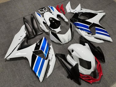 Estilo Blanco Azul & Rojo 09-16 GSXR 1000 Carenado