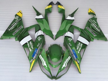 Estilo De Logotipo Verde 13-18 ZX6R Carenado