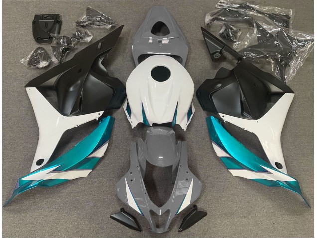 Gris Brillo Blanco & Azul Claro 09-12 CBR600RR Carenado