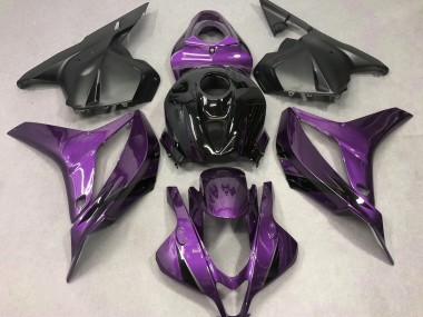 Morado Intenso Con Negro 09-12 CBR600RR Carenado