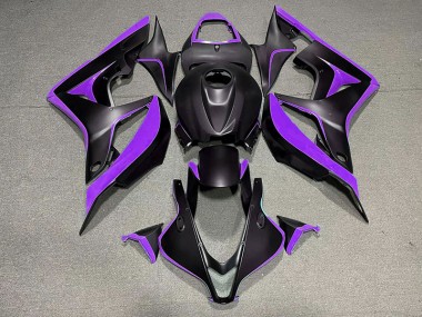 Negro Mate & Morado 07-08 CBR600RR Carenado