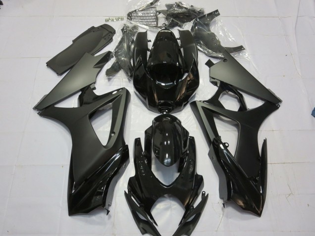 Negro Mate Negro Brillante 07-08 GSXR 1000 Carenado