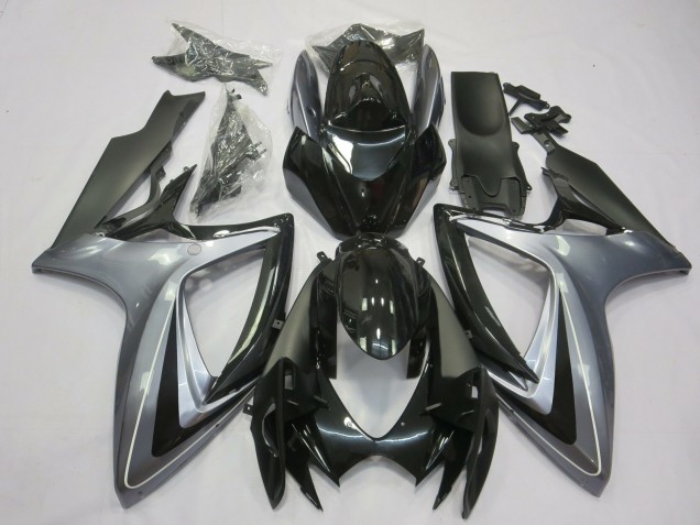 Plata Clara & Negra 06-07 GSXR 600-750 Carenado