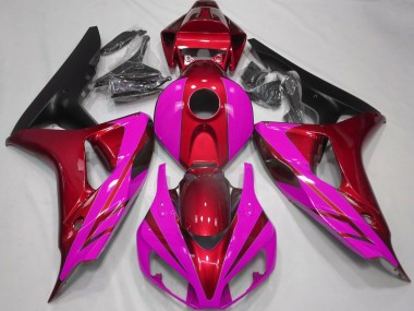 Rojo Brillante & Rosa 06-07 CBR1000RR Carenado