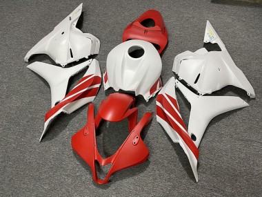 Rojo Mate / Blanco 09-12 CBR600RR Carenado