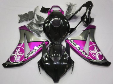 Rosa Sobre Negro Personalizado 08-11 CBR1000RR Carenado