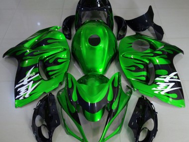 Verde Brillante & Negro 08-20 GSXR 1300 Carenado