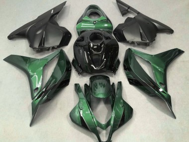 Verde Intenso Con Negro 09-12 CBR600RR Carenado